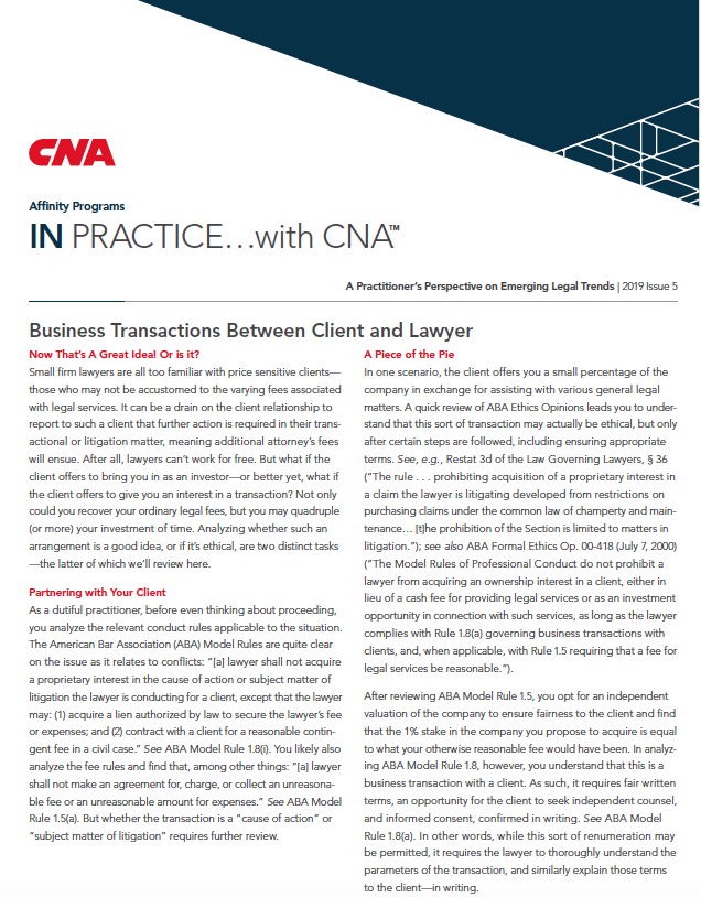 CNA Article